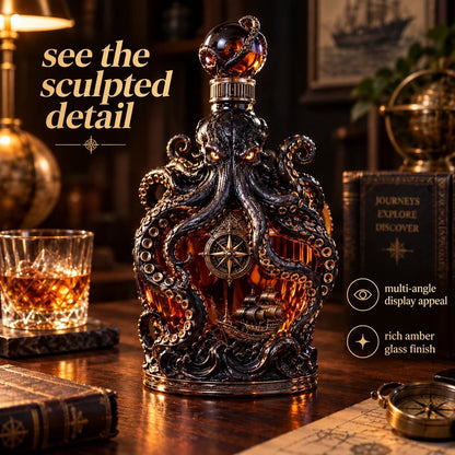 Dark Abyss Kraken Decanter – Sculpted Collector Bottle for Home Bar & Gifting