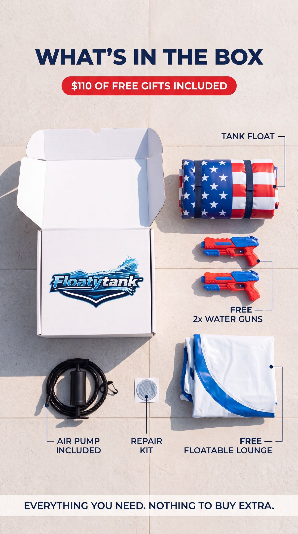 Floatable Pool Tanks