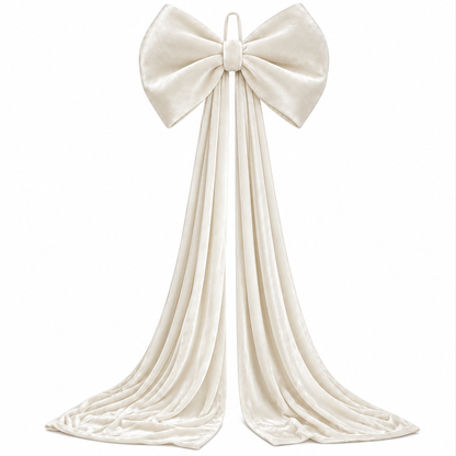 Velvet Christmas Tree Topper Bow, Large Bow for Christmas Tree Decorations
