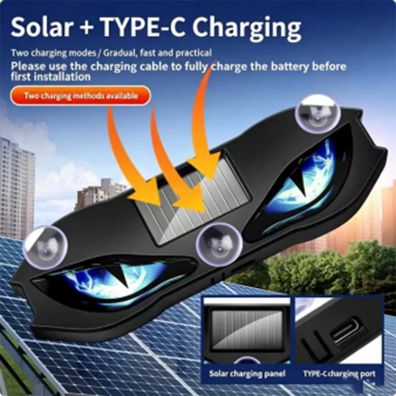 Solar-Powered LED Car Safety Light