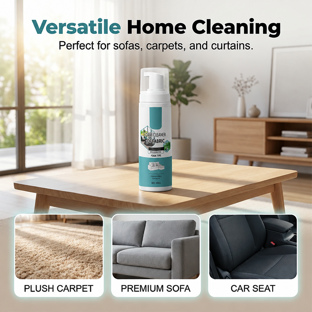 No-Rinse Fabric Cleaner Foam