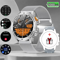 Silver mesh strap + Gray silicone strap