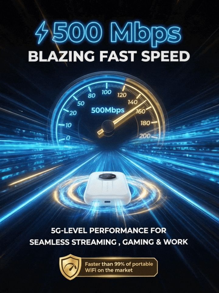Portable Wi-Fi advertised up to 500Mbps