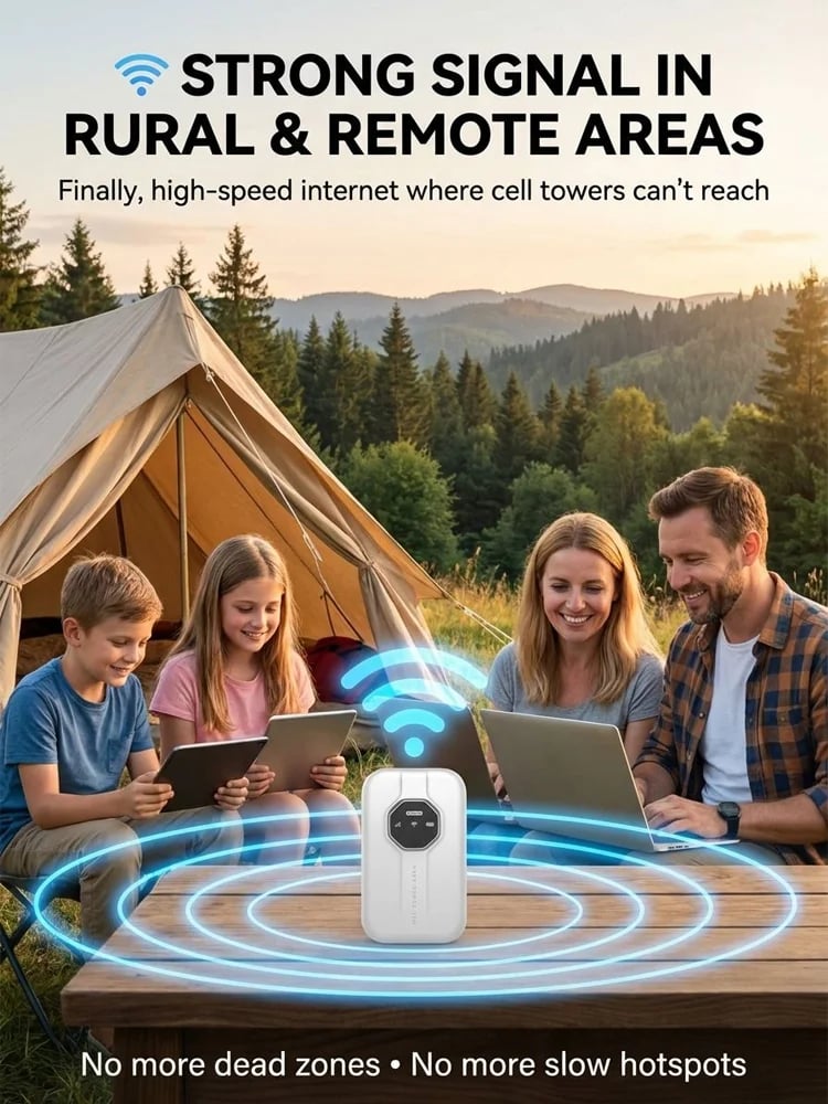 Portable Wi-Fi advertised for rural and remote areas
