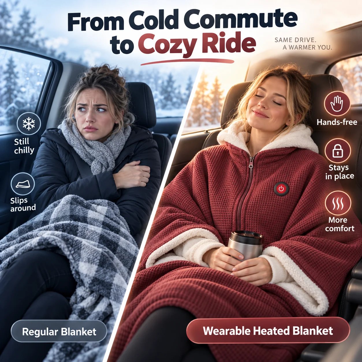 How to use wearable heated blanket