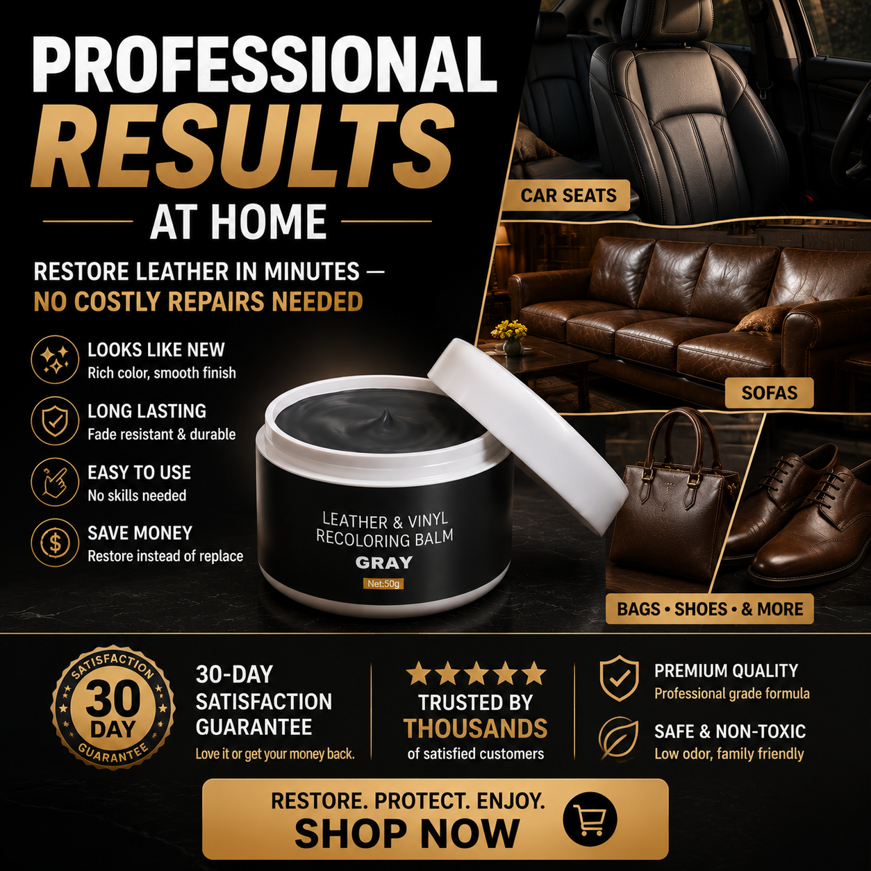 Leather restoration at home