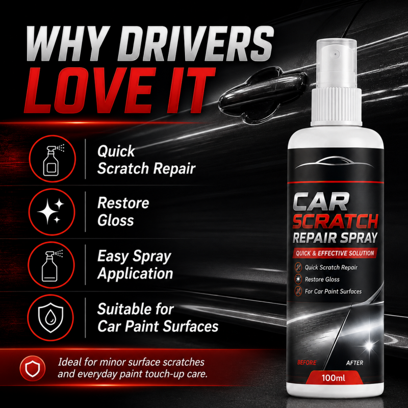 Car scratch repair spray benefits and paint-surface use